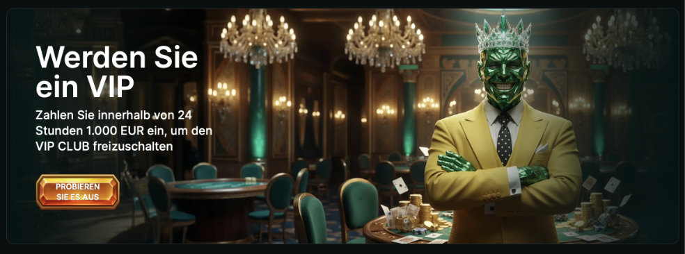 Luckygem Live-Casino-Atmosphäre mit Kronleuchtern und edlem Interieur